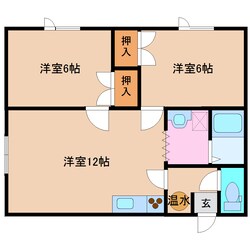 岩見沢駅 徒歩15分 2階の物件間取画像